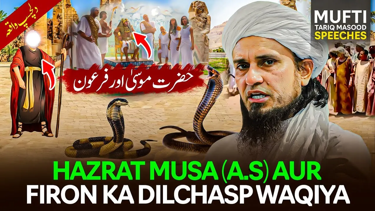 Hazrat Musa AS  Aur Firon Ka Dilchasp  Waqia | Mufti Tariq Masood Speeches